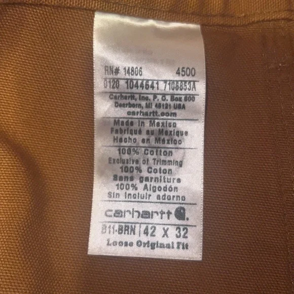 Carhartt Men's Loose Fit Washed Duck Utility Work Pant - Picture 10 of 11